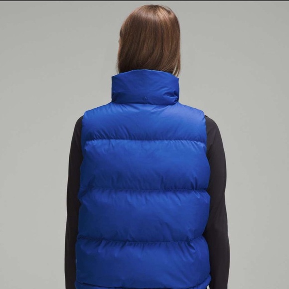 Lululemon Wunder Puff Cropped Vest, Symphony Blue, Size 12 - Picture 2 of 7
